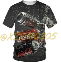 สต็อกทั้งหมด 2023 เครื่องดื่มโลโก้ Coca-Cola Custom Men 3d พิมพ์เสื้อบวกพิมพ์ Coca-Cola ออกแบบใหม่ลำลอง 19