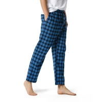 2022 Cotton Plaid Mens Sleep Bottoms Plus Size 130 KG Loose Sleepwear Home Pants Male Casual Homewear Large Size Grid Trousers