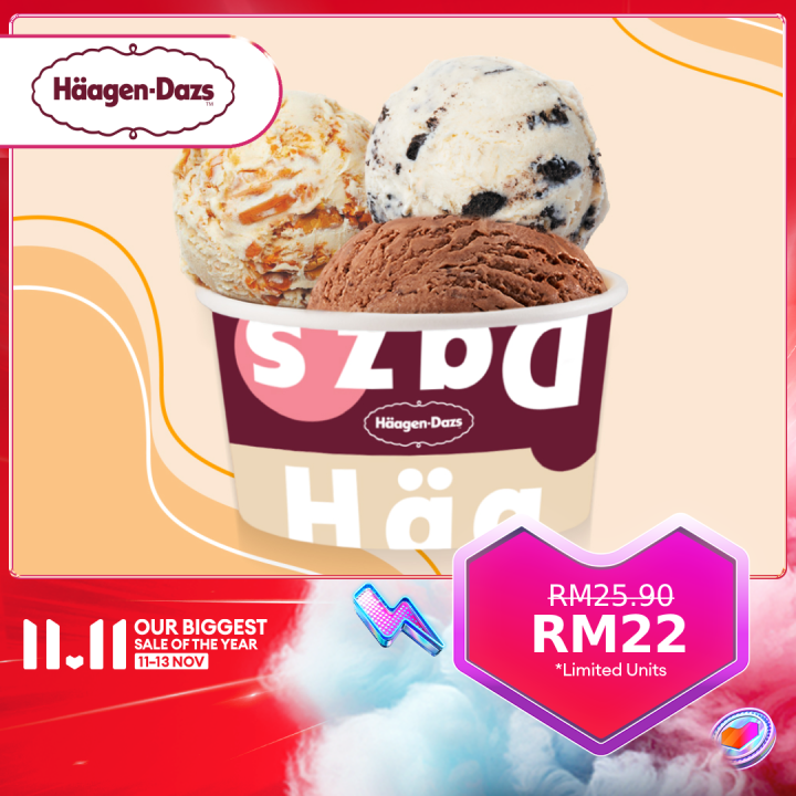 Haagen Dazs Triple Scoop (Self Pickup) Lazada
