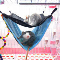 Soul Hamster Hammock ตาข่ายระบายอากาศ Double Layer แขวนเตียงอุปกรณ์สัตว์เลี้ยงพร้อมตะขอสำหรับกระรอก Chinchilla