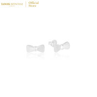 Louis Montini (Jewelry) Sterling Silver 925 Earrings ต่างหูเงินแท้ 92.5% ต่างหูผู้หญิง รูปโบว์ LJER56