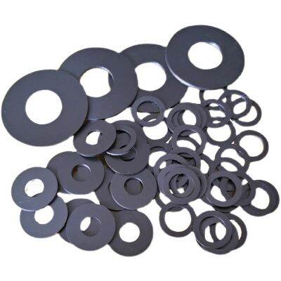 ✱ 50Pcs M1.2 Black Graphite Washer High Temperature Nylon Plastic Gaskets Shim Ultra-Thin Flat Pad 2.3mm 2.5mm-5.15mm Outside DIA