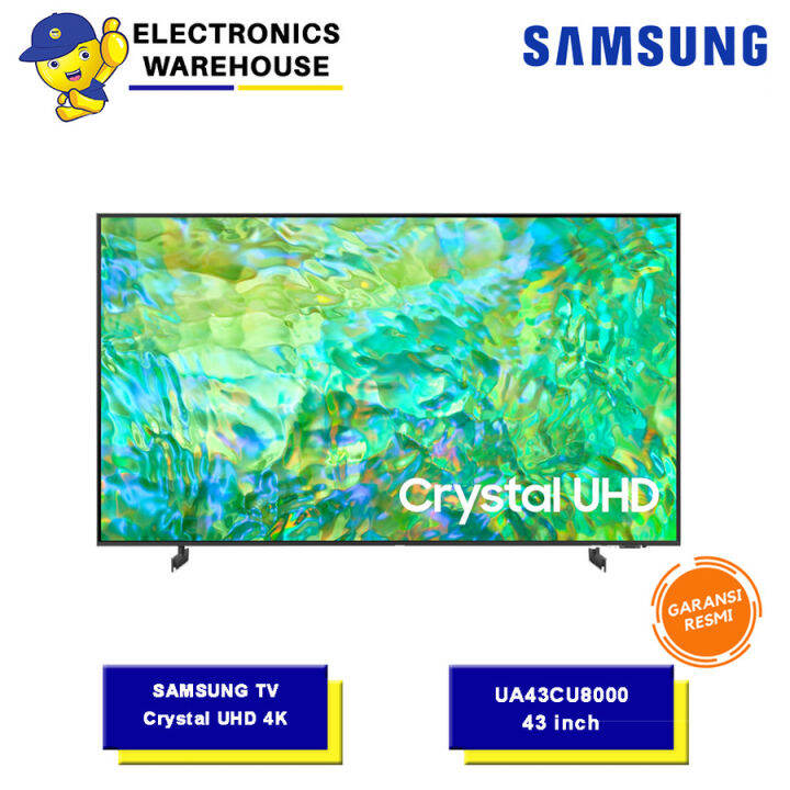 SAMSUNG UA43CU8000 New Model 2023 43 Inch Crystal UHD 4K Smart TV ...