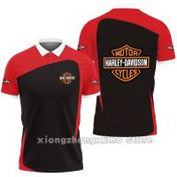 2023 New 2022 Harley-Davidson Motorcycles 3d Polo Shirt 3 Size：s-6xl Summer Popular