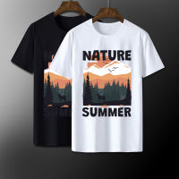 #0392 เสื้อยืดลาย น้องหมา NATURE SUMMER 392 เสื้อยืดสีดำ เสื้อใส่เล่น เสื้อยืด เสื้อคอกลม ใส่สบาย เสื้อสกรีน เสื้อสั่งทำ เสื้อยืด เสื้อเท่