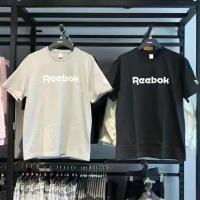 Reebok/reebok เสื้อยืดแขนสั้นผู้ชาย,ระบายอากาศที่สะดวกสบายผ้าฝ้ายบริสุทธิ์กีฬาแขนสั้นดูดซับเหงื่อลำลอง GR8484