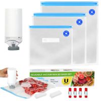 【DT】 hot  5pc  Multi size Household Food Vacuum Compression Bag Manual Suction Seal Vacuum Bag Dried Fruit Snack Refrigerator Preservation