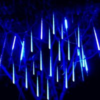 ZZOOI 8 Tubes 30/50cm Meteor Shower Led String Fairy Lights Street Garlands Christmas Tree Decorations Outdoor Navidad Garden Lights