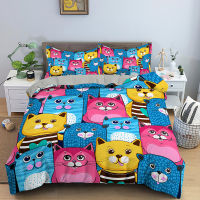 Cartoon Animal Bedding Set Soft Duvet Cover Set Comfoter Bedding Quilt Cover with Pillowcase Children Bedding Set Luxury Queen