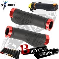 GTUBIKE 1Pair Bicycle Grips Aluminum Alloy Rubber MTB Bike Cycling Handlebar Anti-slip Shock-absorbing Riding Parts Accessories Handlebars