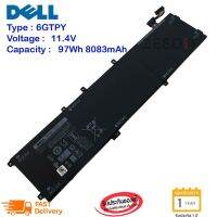 แบต แบตเตอรี่ โน๊ตบุ๊ค (ส่งฟรี ประกัน 1 ปี) Dell แบตเตอรี่ Battery Notebook Dell XPS 15 9560 9550 Precision 5510 5520 M5520 6GTPY ของแท้