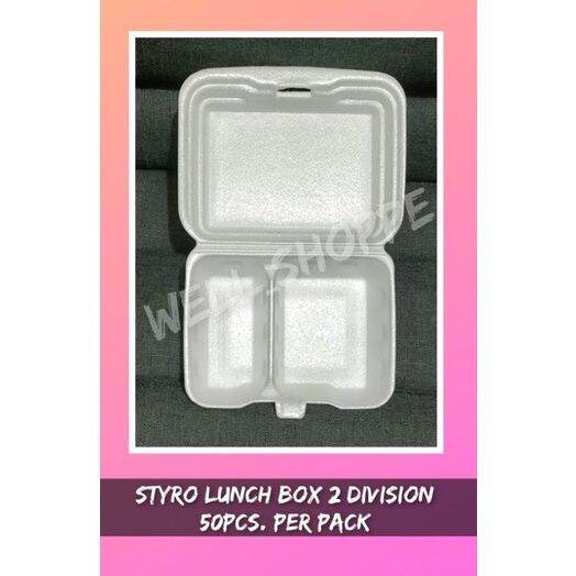 styro-lunch-box-2-division-50pcs-lazada-ph