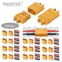 Proster 10 คู่ XT-60 XT60 คุณภาพสูงชายคอนเนคเตอร์ตัวเมียปลั๊กสำหรับ RC Lipo ปลั๊กไฟ &amp; ความร้อน