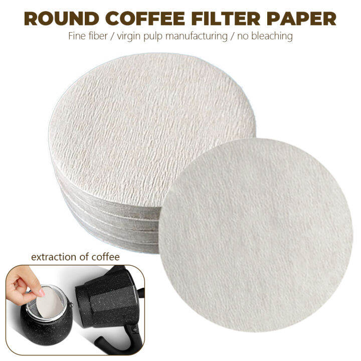 BE TOP 100Pcs Round Coffee Filter Paper Espresso Coffee Maker