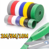 10M/5M/2M Strong Self Adhesive Hook and Loop Fastener Reusable Magic Tape  Power Wire  Straps Nylon Cable Ties Cable Management