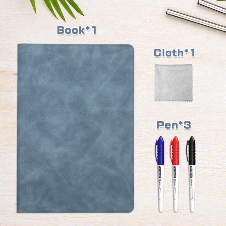 dry-erase-whiteboard-notebook-with-water-based-markers-non-magnetic-small-white-board-for-home-office-school-learning-amp-planner