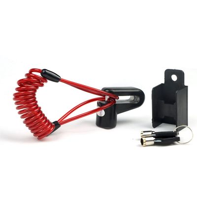 M365 Electric Scooter Anti-Theft Lock Accessories Kits Multi-Function Anti-Theft Lock for Xiaomi Disc Brake Lock (Black+Red)