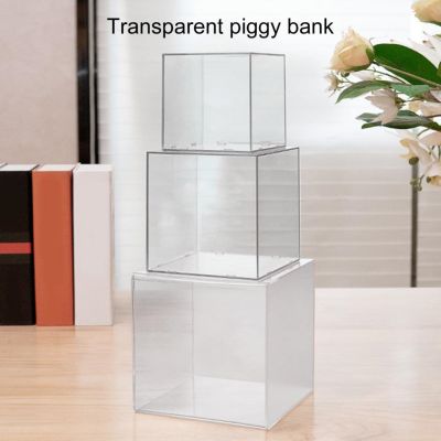 Transparent Piggy Bank Money Boxes Storage Kids Toys Home Decor Money Saving Box Piggy Bank Coins Saving Jar Birthday Coins Jar