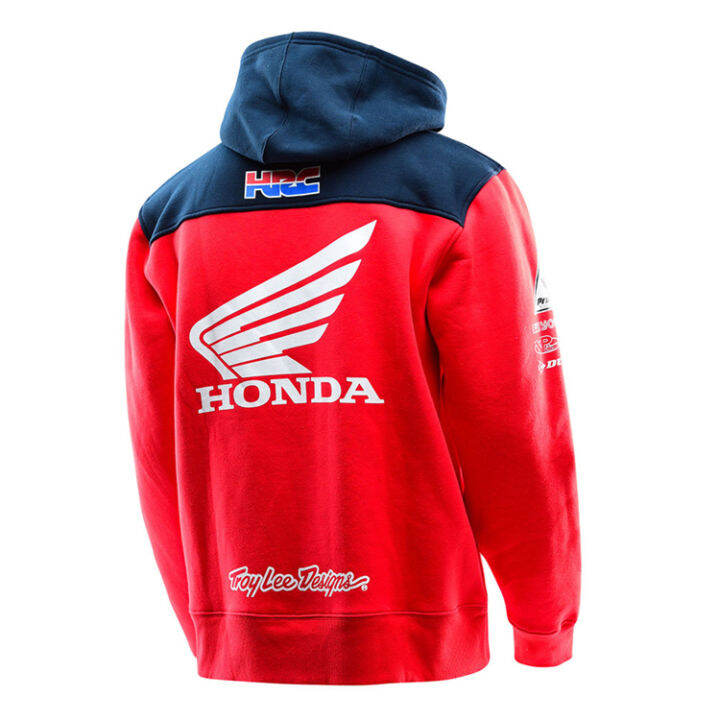 honda-hrc-hoody-เสื้อแจ็คเก็ตซิป-unisex-รถจักรยานยนต์รถจักรยานยนต์ชุดแข่งรถ-zipper-hooded-ขนแกะเสื้อกันหนาวลำลอง01010201