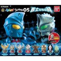 ของเล่นกาชาปูนของแท้ Bandai อุลตราแมนอุลตราไบอุสรุ่น Q อุลตราแมนของเล่นเครื่องประดับตัวการ์ตูนแอ็คชั่นน่ารัก