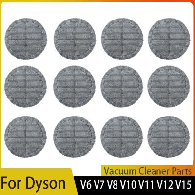 ผ้าถูพื้นไมโครไฟเบอร์สำหรับ Dyson V6 V7 V8 V10 V11 V12 V15แห้งเปียกไม้ถูพื้นไฟฟ้าหัวแปรงชิ้นส่วนเครื่องดูดฝุ่นแผ่นถูพื้น
