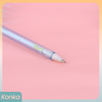 ✨ Konka ปากกาลูกลื่นรูปนกกระจอกเทศหมึกสีฟ้า0.7มม. สุดสร้างสรรค์ปากกาขนนกสำหรับนักเรียนออฟฟิศเครื่องเขียน