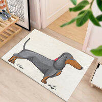 Dachshund Sausage Hot Dog Cute Animal Chrismas Childrens Non-Slip Carpet Funny Entrance Welcome Door Mat Home Floor Decoration