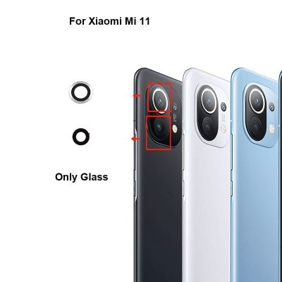 ต้นฉบับสําหรับ Xiaomi Mi 11 MI11 กล้องด้านหลังกระจกเลนส์ด้านหลังเปลี่ยนอะไหล่ซ่อมอะไหล่ด้วยกาว M2011K2C M2011K2G