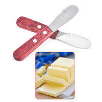 Ln สแตนเลส Spreader มีดมีดทาเนย Spatula Scraper มือจับเครื่องมือไม้