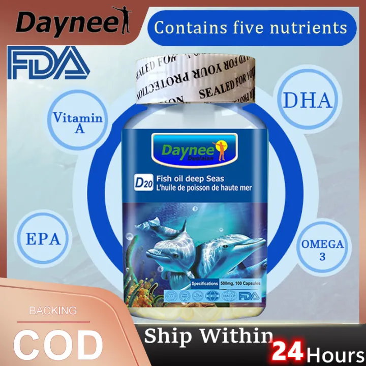 [COD] Daynee Deep Sea Salmon Fish oil High with Omega 3 + DHA EPA