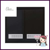 บานใต้ซิงค์ CABIN Hi-Gloss 83x65 ซม. สีดำDOUBLE KITCHEN SINK CABINET DOOR CABIN HI-GLOSS 83X65CM BLACK **ลดราคาจัดหนัก **