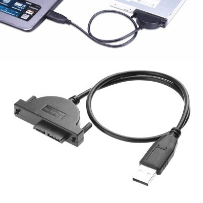 MIAO สะดวกสำหรับแล็ปท็อป CD/DVD ROM 7 + 6 13Pin USB 2.0ไปยัง Mini Sata II สายแปลงอะแดปเตอร์ Slimline Drive อุปกรณ์เชื่อมต่อภายนอก