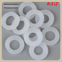 [COD] 1/2 "3/4" 1 "แหวนยางซิลิโคน PTFE FLAT Gasket ซีลแหวนสำหรับหัวฉีดฝักบัว