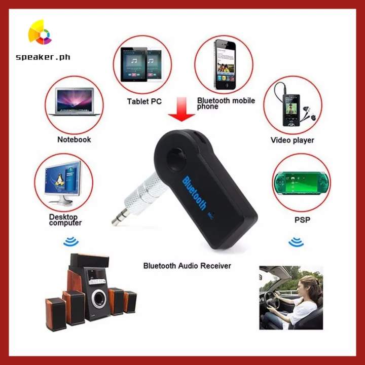 AUX Car Wireless Connector Bluetooth Receiver Audio Stereo 3.5mm For