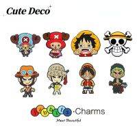 【Cute Deco】Cartoon Pirate King (9 Types) Joba / Lufei / Soron / Ace /Charm Button Deco/ Cute Jibbitz Croc Shoes / Charm Resin Material for Shoe Accessories