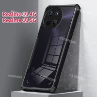 เคสโทรศัพท์อะคริลิคโปร่งใสสำหรับ Realme 11 4G เคสนิ่ม TPU ป้องกันกันกระแทกกรอบสำหรับ Realme11 NFC Realmy Realm 11 Pro Plus 4G 5G 6.4 "ฝาหลัง