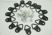 ✷卍  100pcs Black D-Ring Hanging Picture Frame Hook Painting Mirror Hanger  amp; Screw