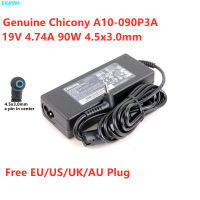 ของแท้ Chicony A10-090P3A 19โวลต์4.74A 90วัตต์4.5X3.0มิลลิเมตร A090A076L AC Adapter สำหรับแล็ปท็อปพาวเวอร์ซัพพลายชาร์จ