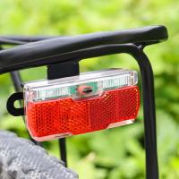 Red Bicycle Rear Light Use 2pcs AAA Batteries Bike Rear Rack Carrier Light Lamp With Bike Reflector Cycling Bike Lights Picture Hangers Hooks