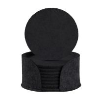 10PCS Drink Coaster Set with Holder Modern Decorative Drink Coasters with Holder Table Coasters Felt Material for Drinks