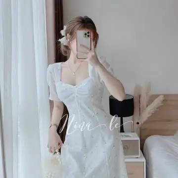 Váy Xanh Bơ Trễ Vai giá rẻ Tháng 82023BigGo Việt Nam