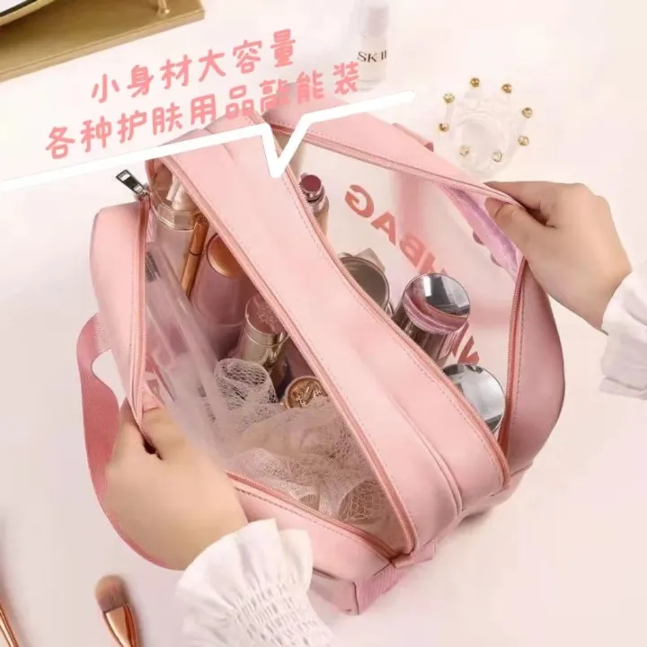 high-end-muji-large-capacity-dry-and-wet-separation-waterproof-cosmetic-bag-for-women-travel-portable-essential-cosmetic-storage-bag-washing-bag