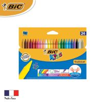 BIC บิ๊ก สีเทียน BIC Wax Crayon Plastic จำนวน 24 สี