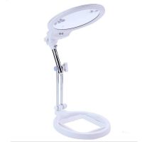 ETXFoldable professional 5 times magnifying glass table lamp magnifying glass LED lamp reading lamp with repair tools