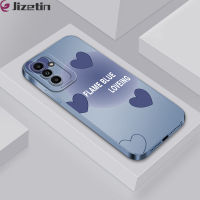 Jizetin เคสโทรศัพท์ปลอกสำหรับ Samsung Galaxy A13 A13 5G เคส A20S A20 Samsung เคสโทรศัพท์ดีไซน์รูปหัวใจรักสีฟ้าฝาครอบกล้องแบบเต็มเคสกันกระแทกป้องกัน TPU ซิลิโคนนิ่ม