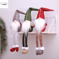 UYDG Cute Plush Christmas Gnome Doll Table Ornament Santa Xmas Decor Faceless Gnome Christmas Doll Party Supplies