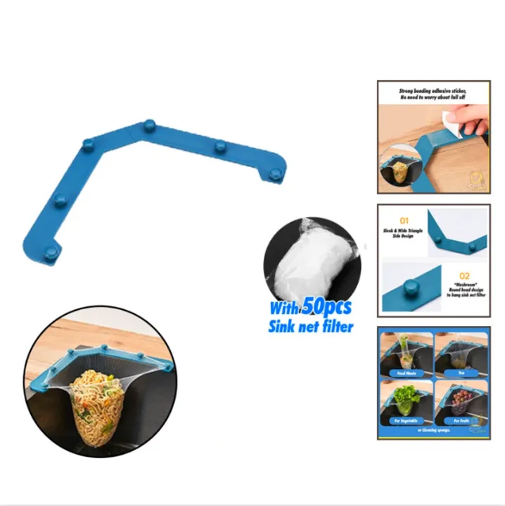 Triangle Food Waste Sink Filter Net Basket Holder Drain Kitchen