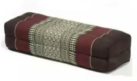 LAZ หมอนหนุน แบบยาว เพื่อสุขภาพ ผ้าขิดไทยโบราณ นุ่น100% Thai Meditation Cushion Yoga Cushion Kapok100% Filled