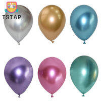 Tstarบอลลูนงานแต่งงานงานวัดเกิดโลหะหนาสำหรับตกแต่งงานปาร์ตี้,สีลูกโป่งลาเท็กซ์ขนาด12นิ้ว2.8กรัม【cod】