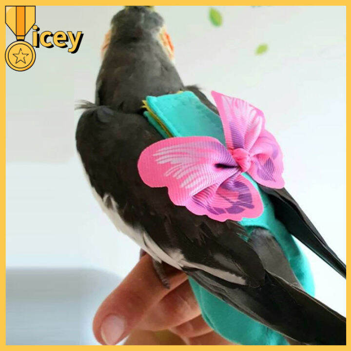 iceyhome-ผ้าอ้อมลายนกสายรั้งควบคุม-เหมาะสำหรับนกขนาดเล็กขนาดกลางนก-parakeets-paraketel-cockatiel